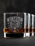 Eagle Monogram : Rocks Glasses - Engraved