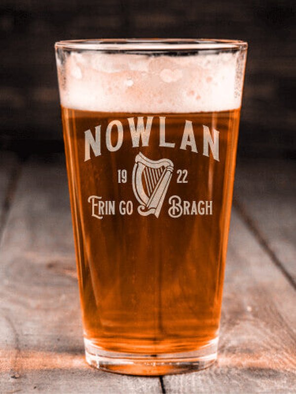 Erin Go Bragh : Pint Glasses - Engraved