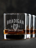 Erin Go Bragh : Rocks Glasses - Engraved
