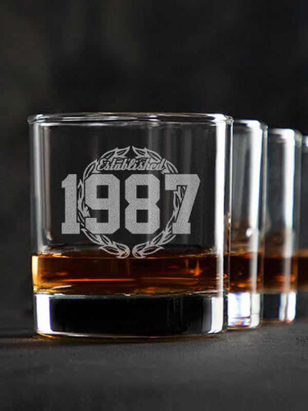 Established : Rocks Glasses - Engraved
