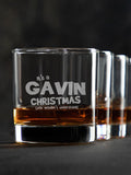 Family Christmas Thing : Rocks Glasses - Engraved