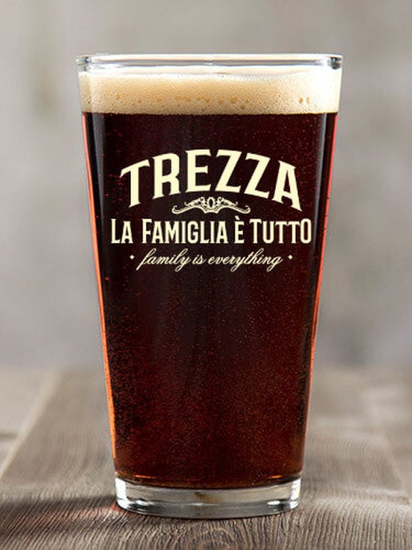 Family Is Everything : Pint Glasses - Color Printed