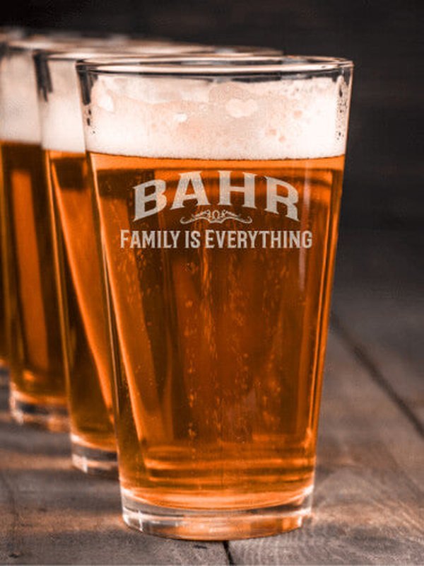 Family : Pint Glasses - Engraved