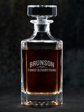 Family : Whiskey Decanter - Engraved