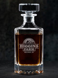 Farm : Whiskey Decanter - Engraved