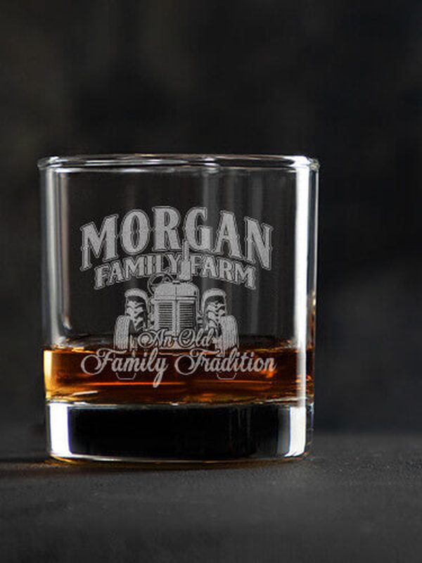 Farming Family Tradition : Rocks Glasses - Engraved