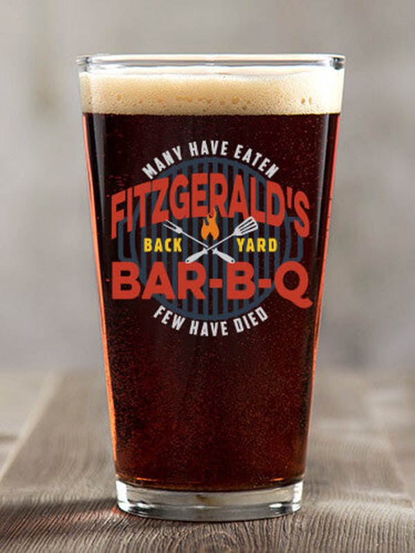 Few Have Died BBQ : Pint Glasses - Color Printed
