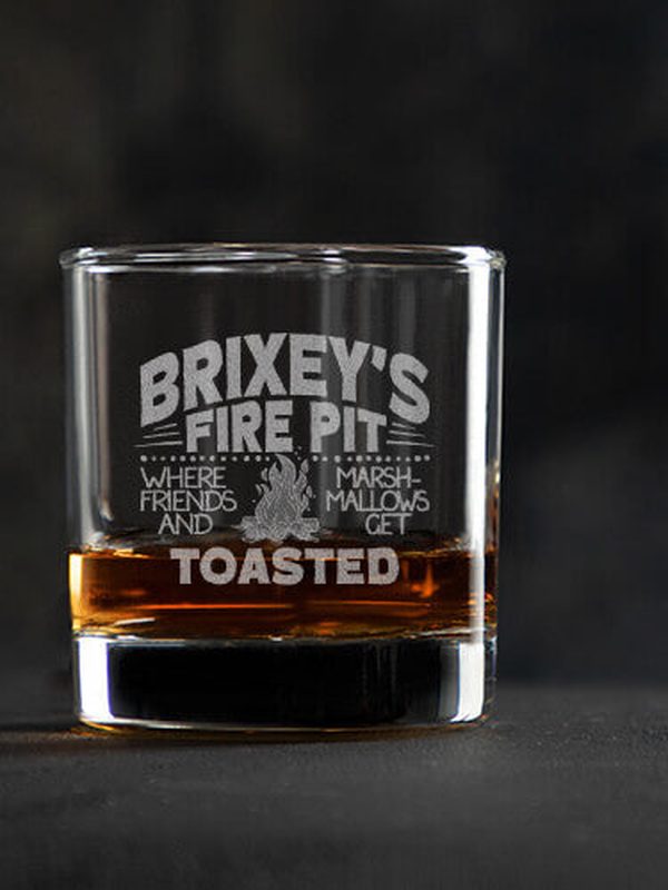 Fire Pit : Rocks Glasses - Engraved