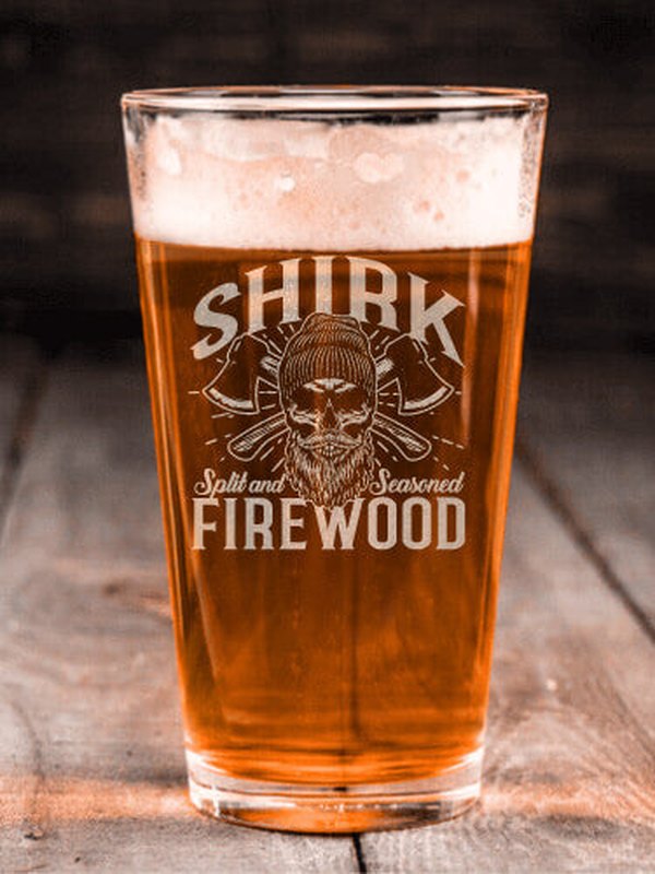 Firewood : Pint Glasses - Engraved