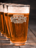 Fixing Everything Garage : Pint Glasses - Engraved
