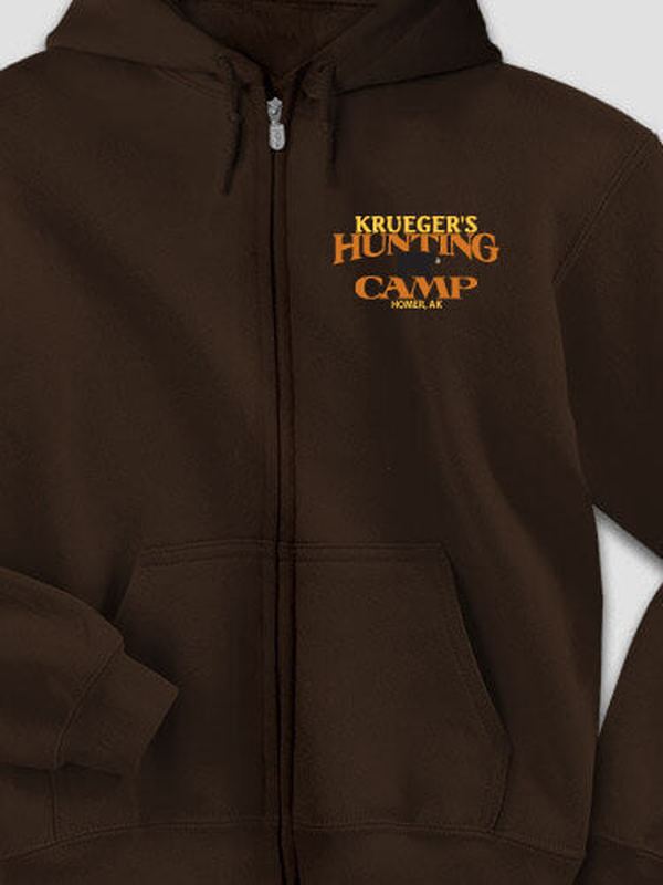 Bear Hunting Camp : Embroidered Zip Hoodies product image 1