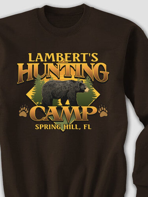 Bear Hunting Camp : Printed Sweatshirts product image 1