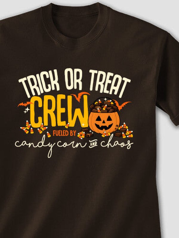 Candy Corn And Chaos : Printed T-Shirts