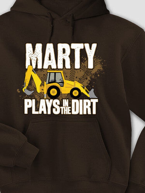 Dirt Shirt - Backhoe : Printed Hoodies product image 1