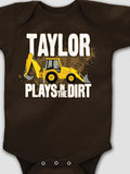 Dirt Shirt - Backhoe : Printed Baby Bodysuits product image 1