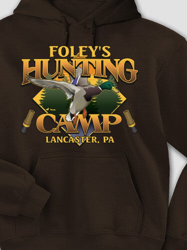 Duck Hunting Camp : Printed Hoodies product image 1