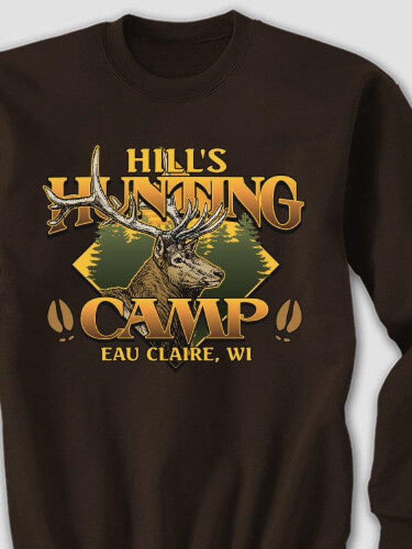 Elk Hunting Camp : Printed Sweatshirts product image 2