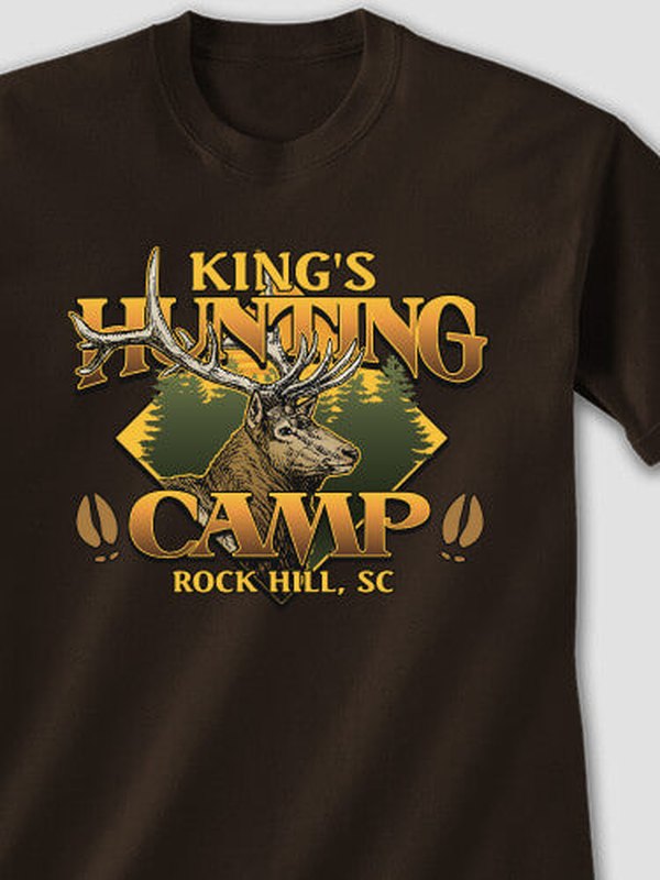 Elk Hunting Camp : Printed T-Shirts