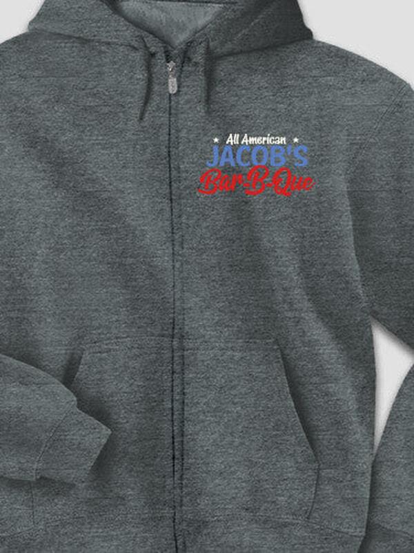 All American BBQ : Embroidered Zip Hoodies product image 2