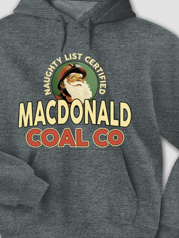 Christmas Coal Company : Printed Hoodies product image 2