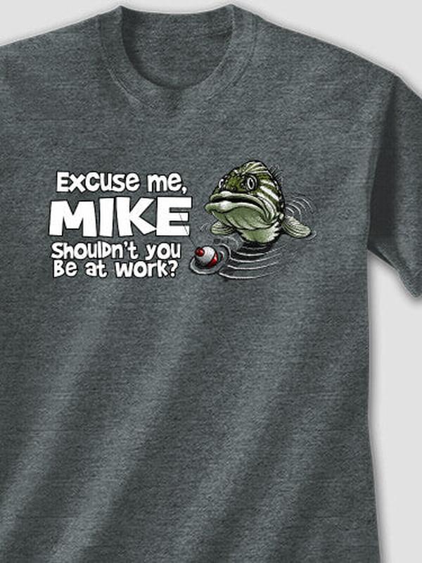 Excuse Me Fish : Printed T-Shirts