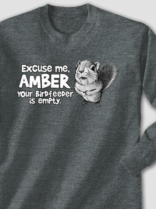 Excuse Me Squirrel : Printed Long Sleeves