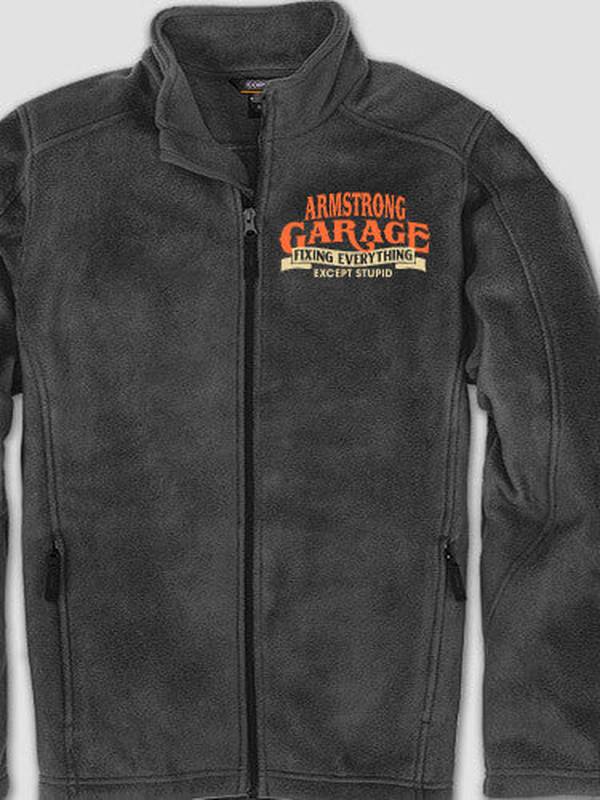 Fixing Everything Garage : Embroidered Fleece Jackets