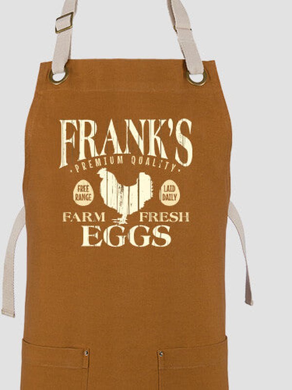 Farm Fresh Eggs : Printed Canvas Work Aprons