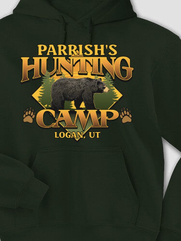 Bear Hunting Camp : Printed Hoodies product image 3