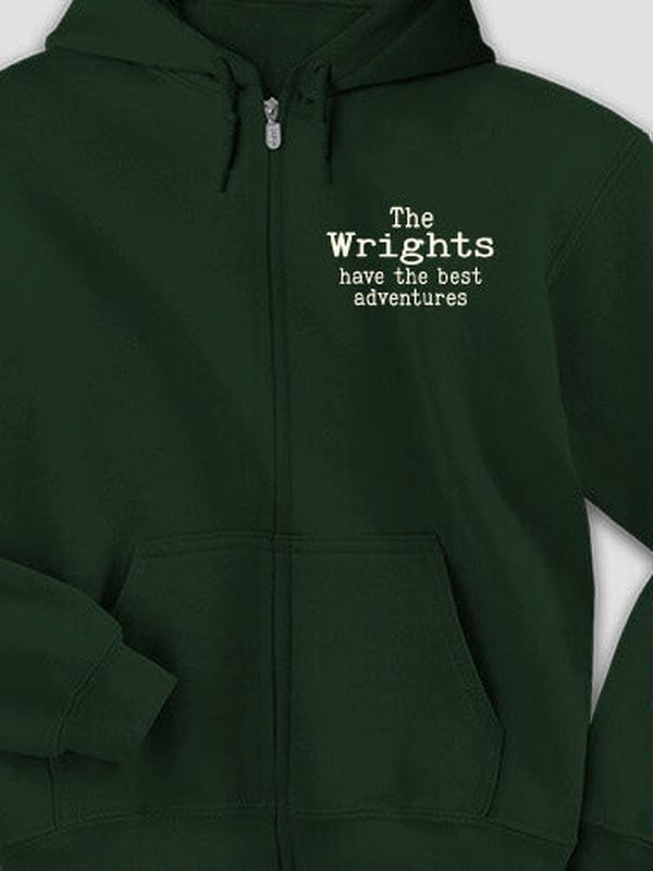 Best Adventures : Embroidered Zip Hoodies