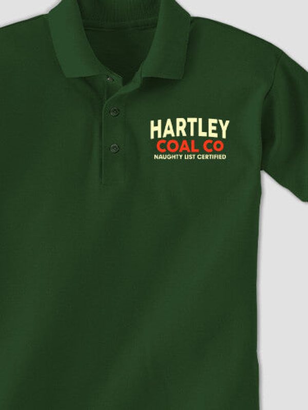 Christmas Coal Company : Embroidered Polo Shirts product image 1