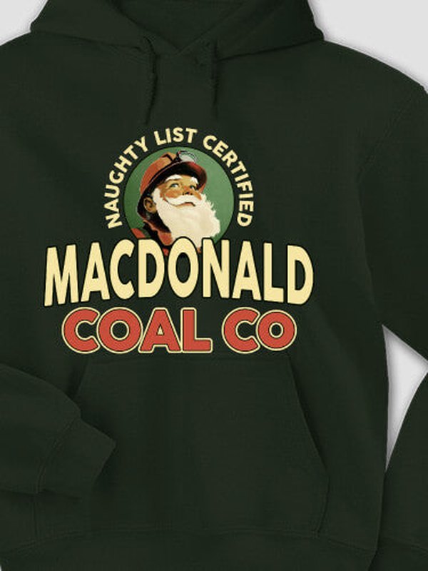 Christmas Coal Company : Printed Hoodies product image 3