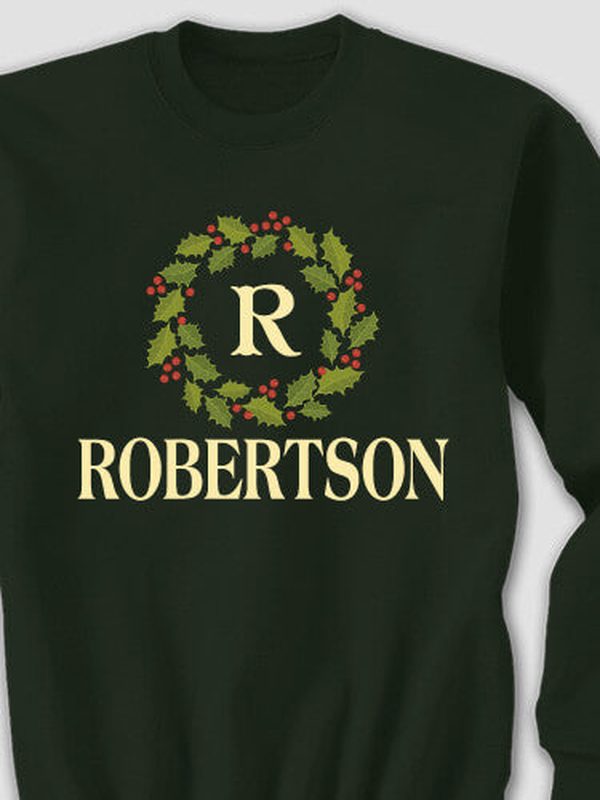 Christmas Monogram : Printed Sweatshirts product image 2