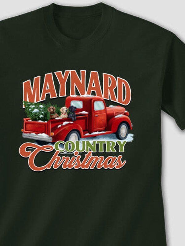 Country Christmas : Printed T-Shirts