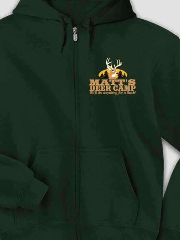 Deer Camp : Embroidered Zip Hoodies product image 3