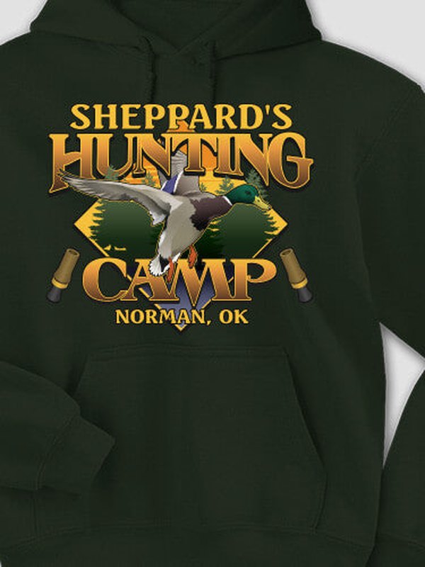 Duck Hunting Camp : Printed Hoodies product image 3