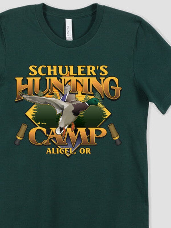 Duck Hunting Camp : Premium Printed T-Shirts