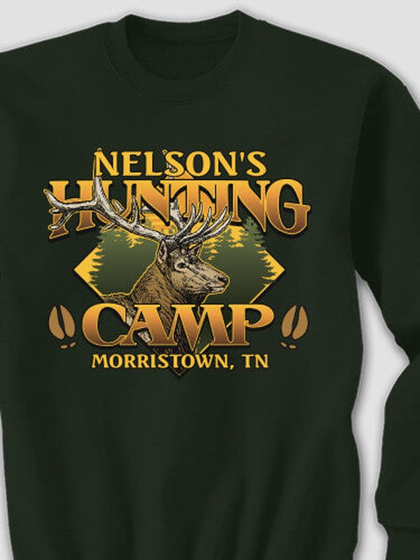 Elk Hunting Camp : Printed Sweatshirts product image 3