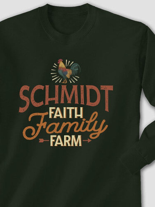 Faith Family Farm : Printed Long Sleeves