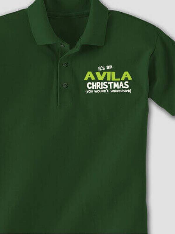 Family Christmas Thing : Embroidered Polo Shirts product image 1