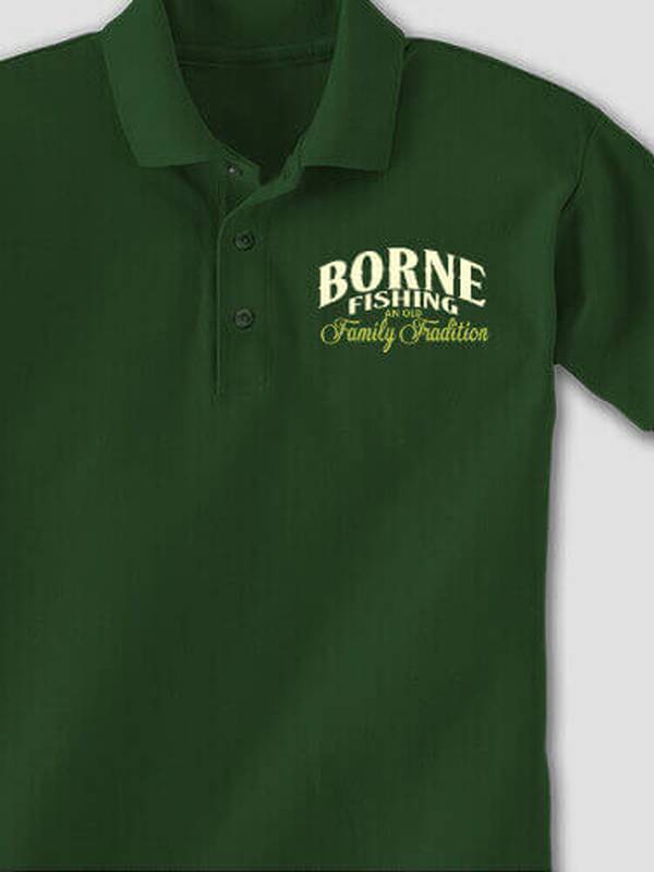 Fishing Family Tradition : Embroidered Polo Shirts product image 1