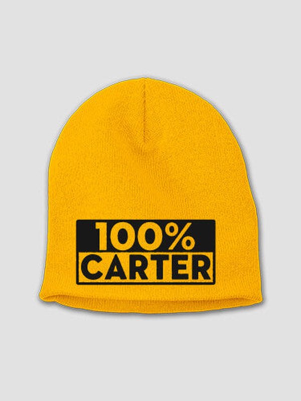100 Percent : Embroidered Beanies