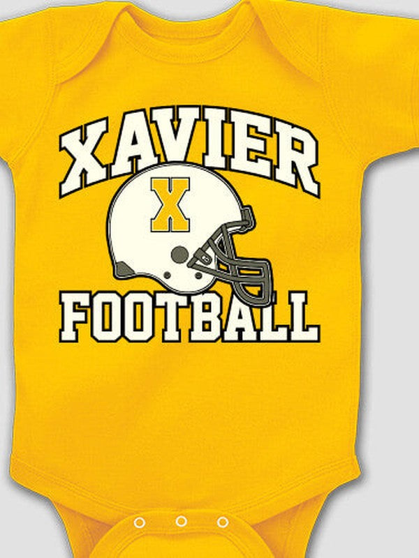 Football Helmet : Printed Baby Bodysuits