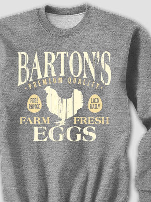 Farm Fresh Eggs : Printed Sweatshirts product image 3