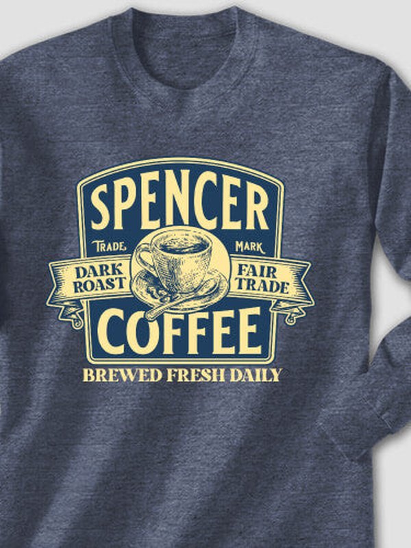 Coffee : Printed Long Sleeves
