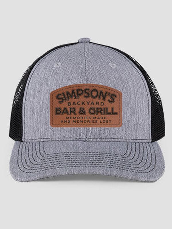 Backyard Bar and Grill : Structured Trucker Hats with Patch