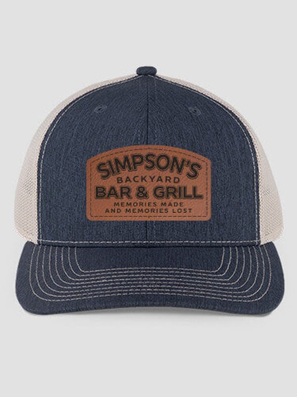 Backyard Bar and Grill : Structured Trucker Hats with Patch