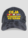 Afghanistan Veteran : Embroidered Kryptek Tactical Camo Hats