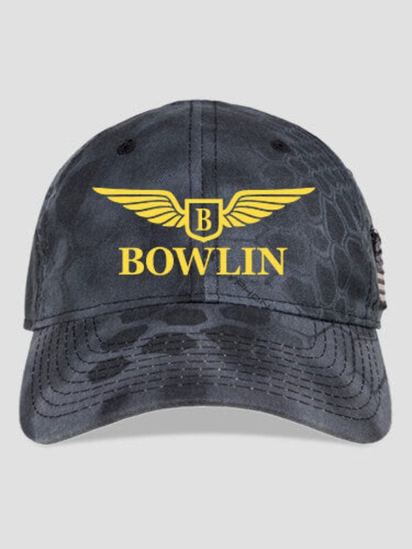 Aviation Monogram : Embroidered Kryptek Tactical Camo Hats