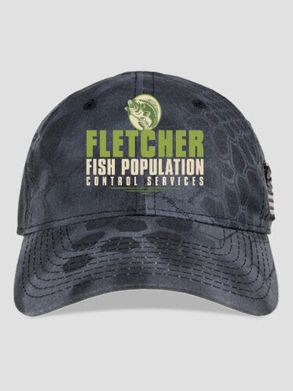 Fish Services : Embroidered Kryptek Tactical Camo Hats